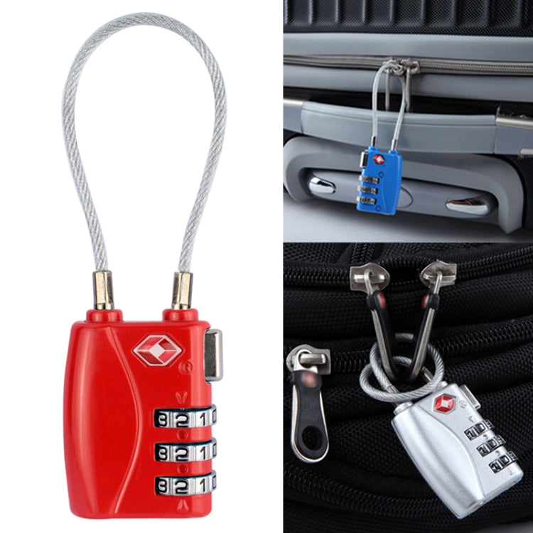 JASIT TSA719 Zinc Alloy 3-Digit Password TSA Lock Travel Luggage Padlock