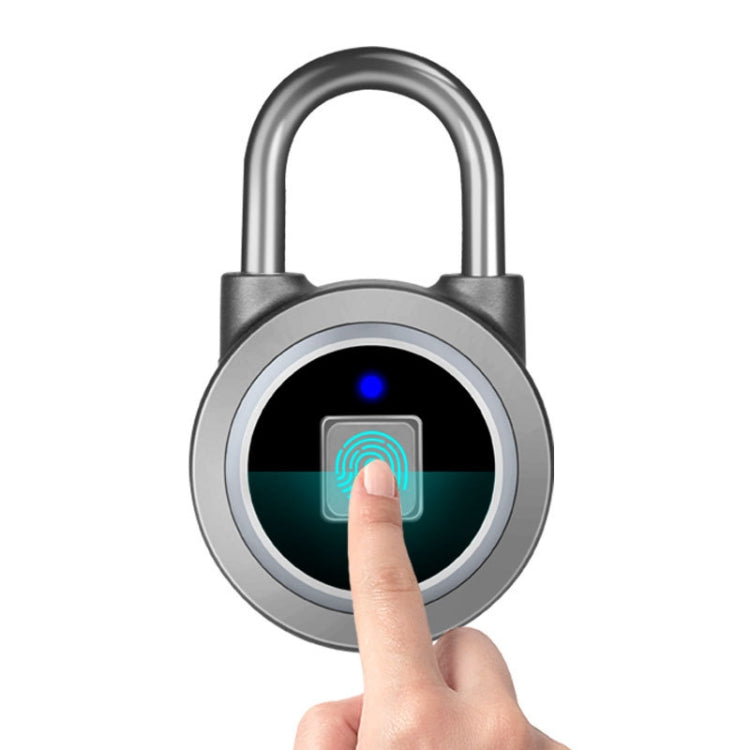 Waterproof Intelligent Bluetooth Fingerprint Padlock Remote Unlocking for iOS / Android, Fingerprint and Remote Padlock(Blue), Fingerprint and Remote Padlock(Silver), Fingerprint and Remote Padlock(Black)