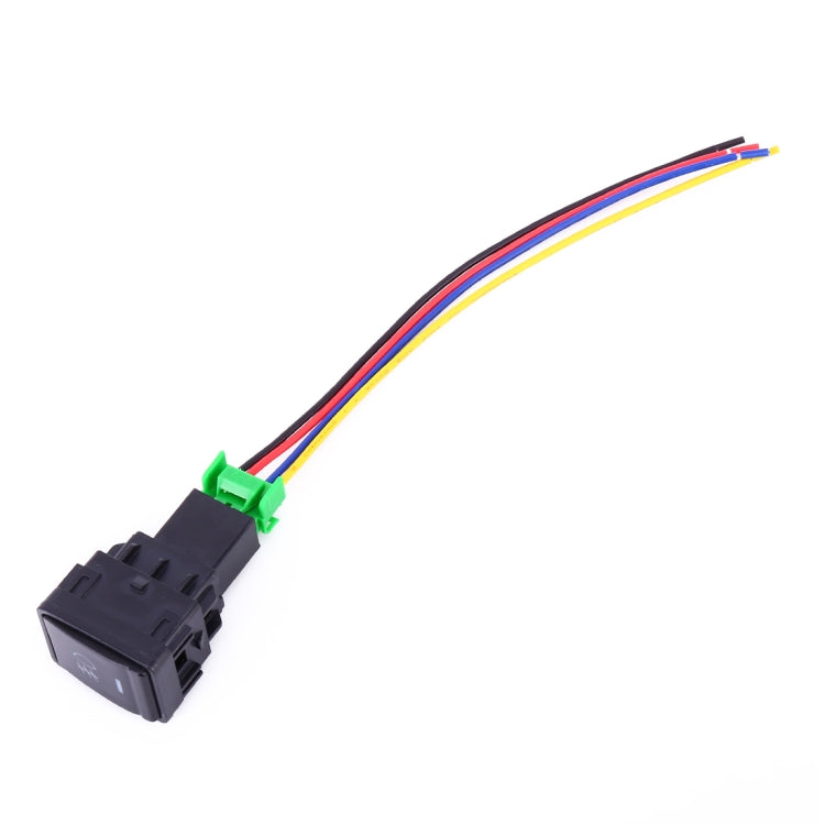Car Fog Light 5 Pin On-Off Button Switch with Cable for Nissan Sylphy, With Cable