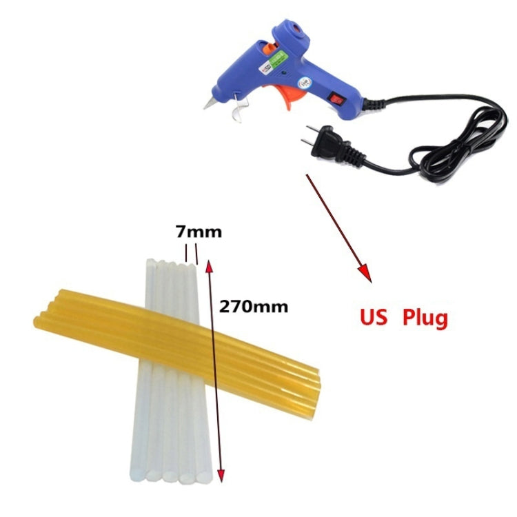 50 in 1 Auto Car Metal PDR Dent Lifter-Glue Puller Tab Hail Removal Paintless Car Dent Repair Tools Kit, with 20W Glue Gun, US Plug or EU Plug