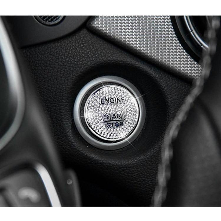 Car Engine Start Key Push Button Cover Trim Sticker Decoration for Mercedes-Benz, For Mercedes-Benz