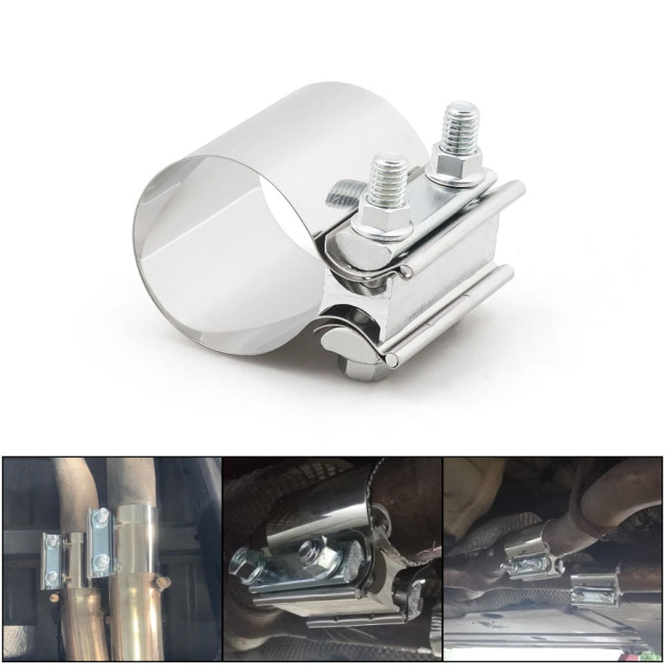 4 inch Car Turbo Exhaust Downpipe Stainless Steel Lap Joint Band Clamp, 4 inch
