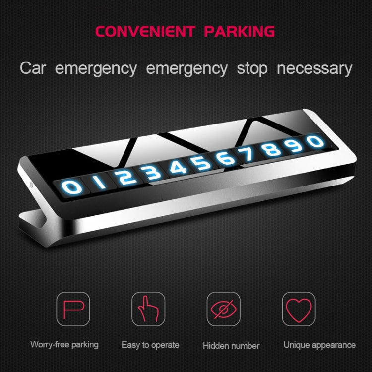 Creative Temporary Parking Card Car Sticker, Parking Card Car Sticker (Grey), Parking Card Car Sticker (Silver)