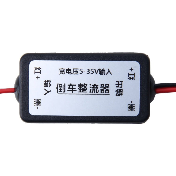 5-35V Car Auto Rear View Camera Voltage Signal Ballast Ripple Splash Screen Interferenc Power Filter, 5-35V