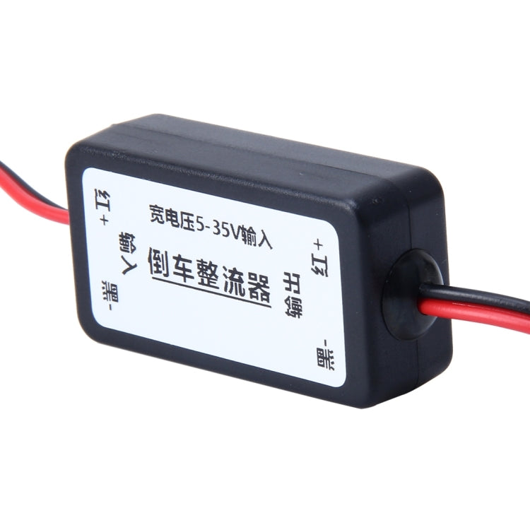 5-35V Car Auto Rear View Camera Voltage Signal Ballast Ripple Splash Screen Interferenc Power Filter, 5-35V