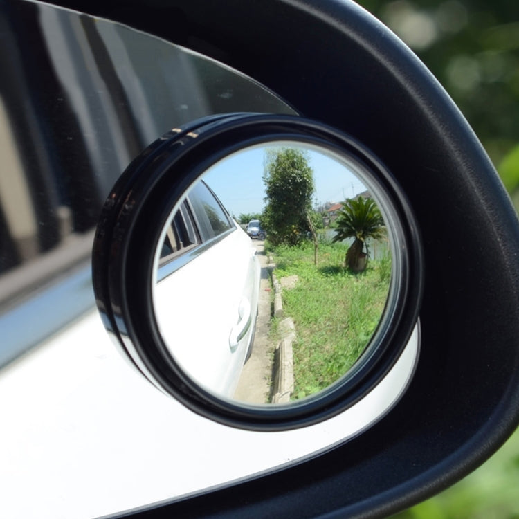 3R-023 Car Blind Spot Rear View Wide Angle Mirror, Diameter: 7.5cm, 3R-023 (Black)