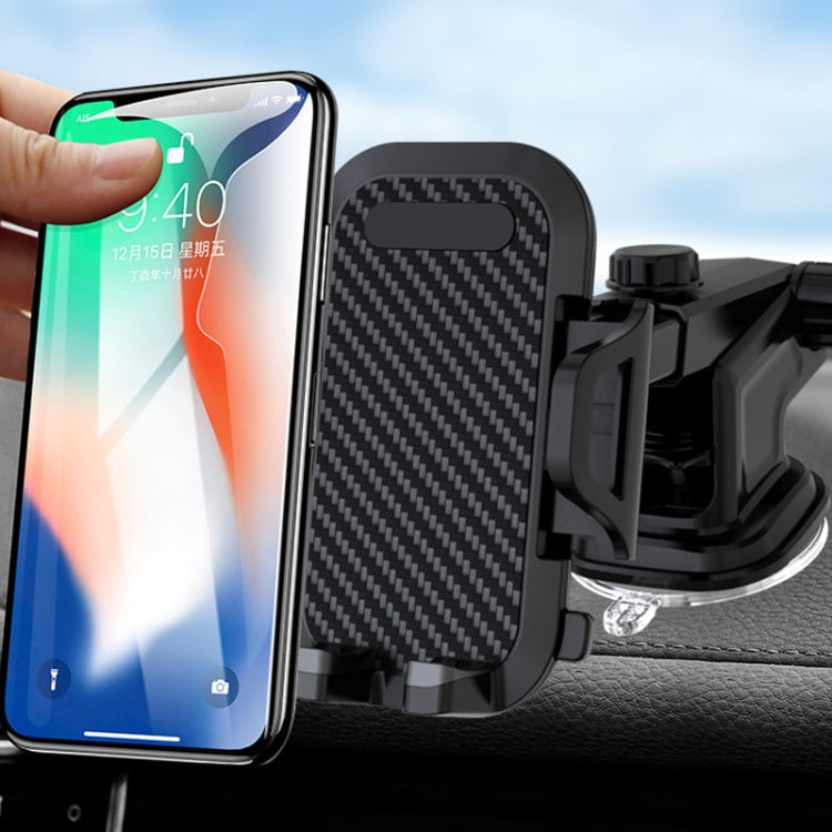 Multi-function Vehicle Navigation Frame Suction Cup Car Mount Phone Holder, Suction Cup Mount Phone Holder (Black)
