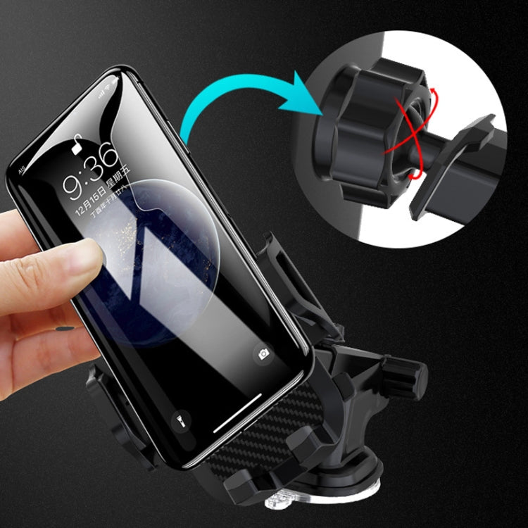 Multi-function Vehicle Navigation Frame Suction Cup Car Mount Phone Holder, Suction Cup Mount Phone Holder (Black)