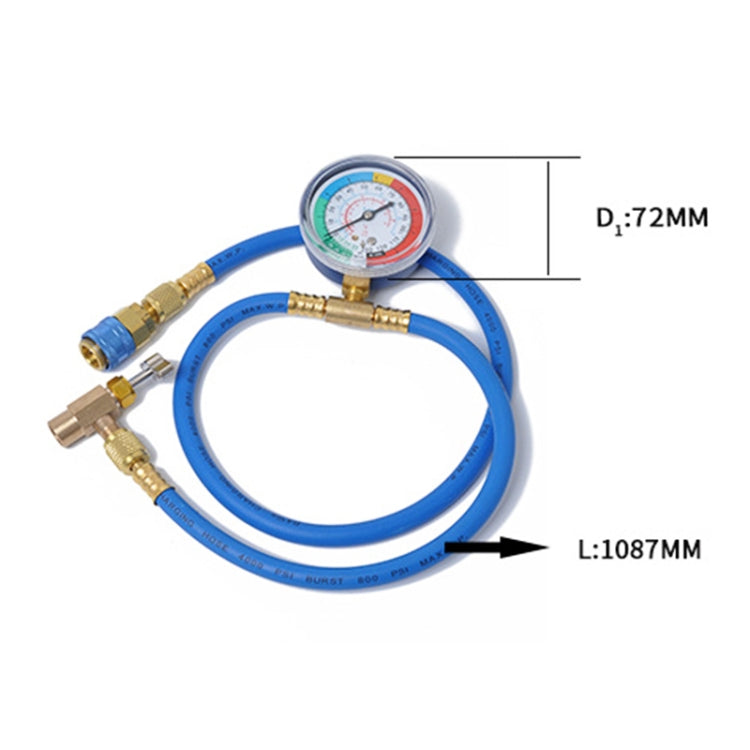 Pressure Gauge Air Conditioning Fluoride Table Snow Pressure Gauge Refrigerant Single Table Air Conditioning, Pressure Gauge