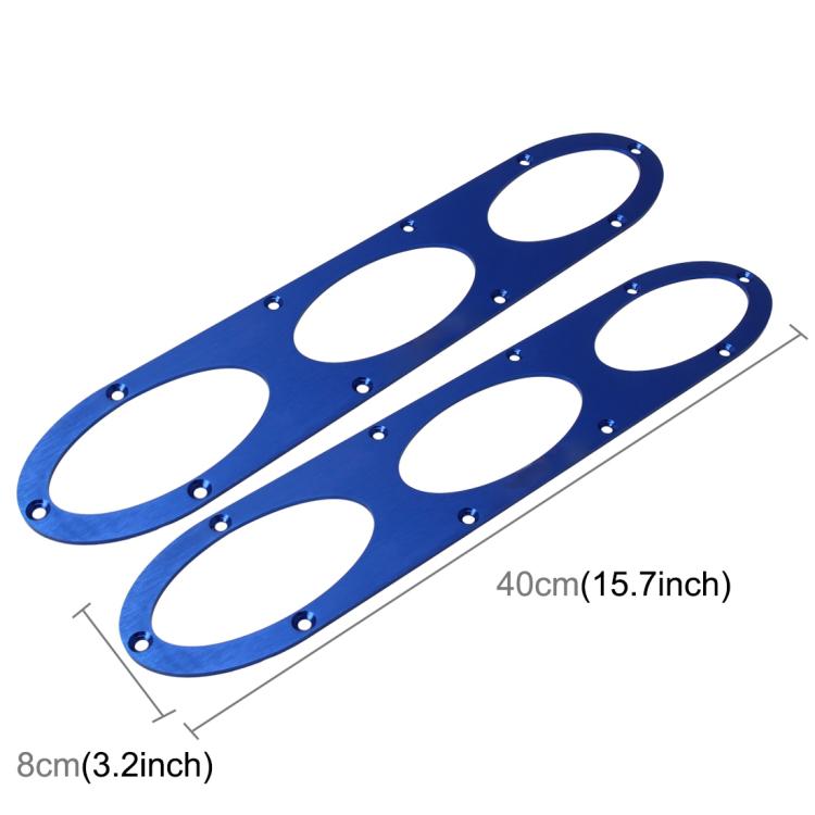 2 PCS Anti-collision Protection Decorative Bar Behind The Siege Car Decoration