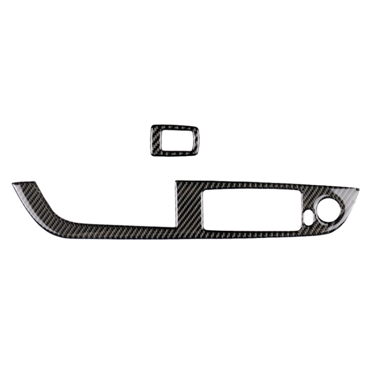 Car Carbon Fiber Window Lift Panel Without Folding Key Solid Color Decorative Sticker for BMW Z4  2009-2015, Suitable for Left Driving, Window Lift Panel Sticker(Solid Color)