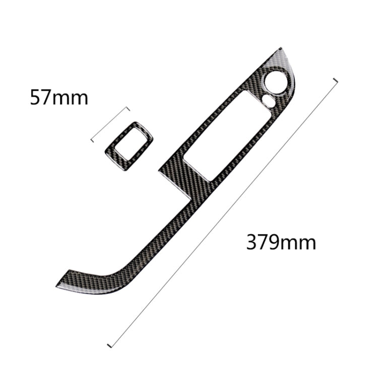 Car Carbon Fiber Window Lift Panel Without Folding Key Solid Color Decorative Sticker for BMW Z4  2009-2015, Suitable for Left Driving, Window Lift Panel Sticker(Solid Color)