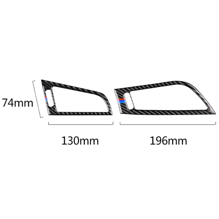 Car Carbon Fiber Side Air Outlet Panel Three Color Decorative Sticker for BMW Z4 2009-2015, Suitable For Left Driving, Air Outlet Panel Sticker(Three Color)