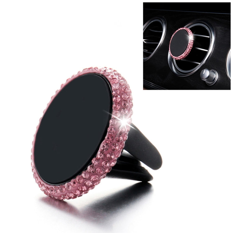 Car Diamond Magnetic Air Outlet Mobile Phone Holder, Air Outlet Holder (Colourful White), Air Outlet e Holder(Colour), Air Outlet Holder(Pink)