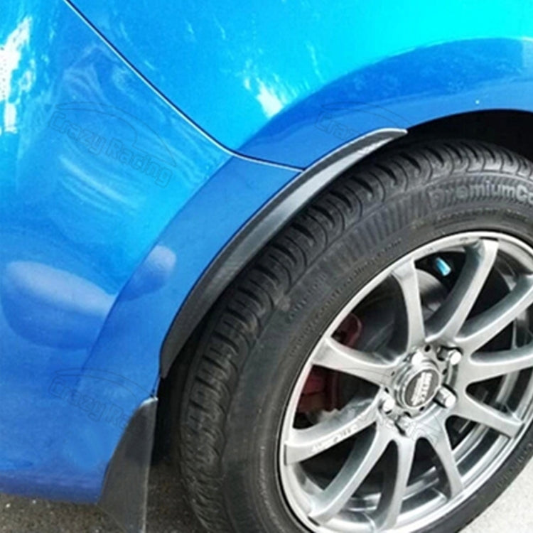 2 PCS 54cm Car Stickers Rubber Large Round Arc Strips Universal Fender Flares Wheel Eyebrow Decal Sticker Eyebrow Car-covers Black Striped Round Arc Strips, 75 x 2cm, 45 x 2cm