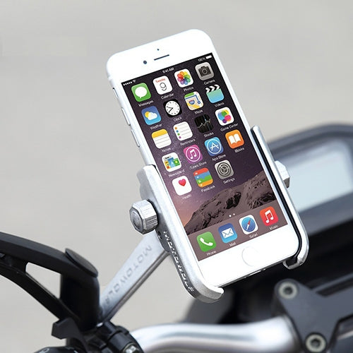 Motorcycle Rear View Mirror Aluminum Alloy Phone Bracket, Suitable for 4-6 inch Device