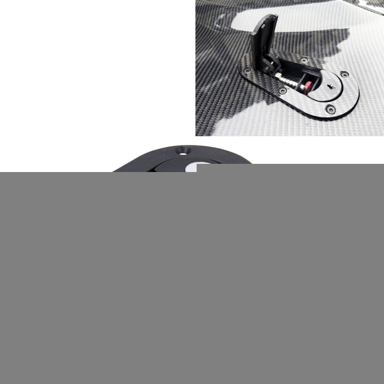 A Pair Car Modified Hood Lock General Racing Car Cover Lock with Keys, with Keys(Black)