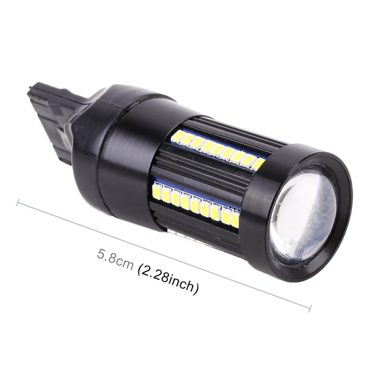 2 PCS T20 / 7443  DC9-16V / 8.2W(H) 2.7W(L) / 6000K / 655LM Car Auto Brake Lights 66LEDs SMD-2016 Lamps, 7443