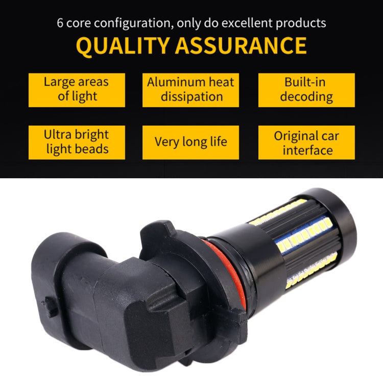 2 PCS 9005 DC9-16V / 8.2W / 6000K / 655LM Car Auto Fog Light 66LEDs SMD-2016 Lamps, 9005