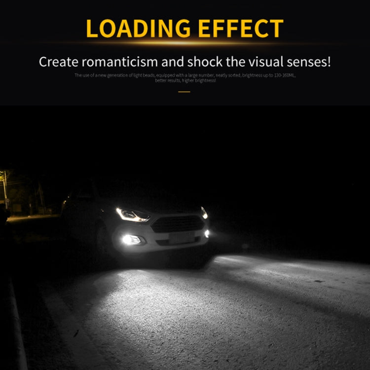 2 PCS 9006 DC9-16V / 8.2W / 6000K / 655LM Car Auto Fog Light 66LEDs SMD-2016 Lamps, 9006