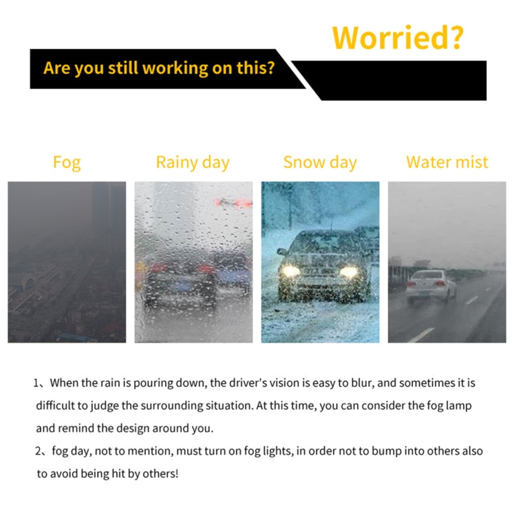 2 PCS H4 DC9-16V / 8.2W(H) 2.7W(L) / 6000K / 655LM Car Auto Fog Light 66LEDs SMD-2016 Lamps, H4