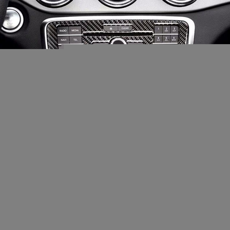 Car Carbon Fiber CD Panel Decorative Sticker for Mercedes-Benz GLA 2015-2018, CD Panel(2)