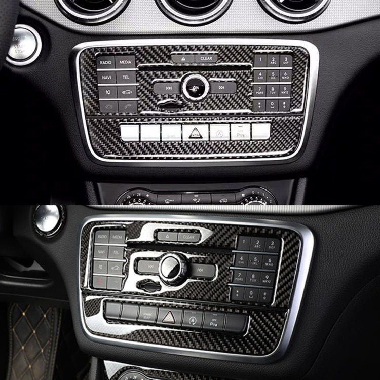 Car Carbon Fiber CD Panel Decorative Sticker for Mercedes-Benz GLA 2015-2018, CD Panel(2)