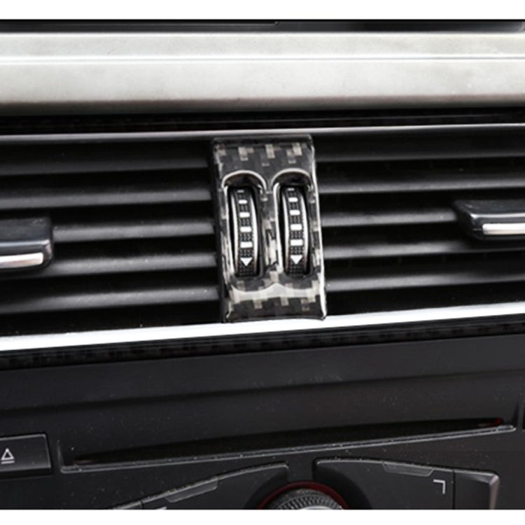 Car Carbon Fiber Air Conditioning Switch Decorative Sticker for Audi A4L / A5 / Q5 2009-2016, Air Conditioning Switch