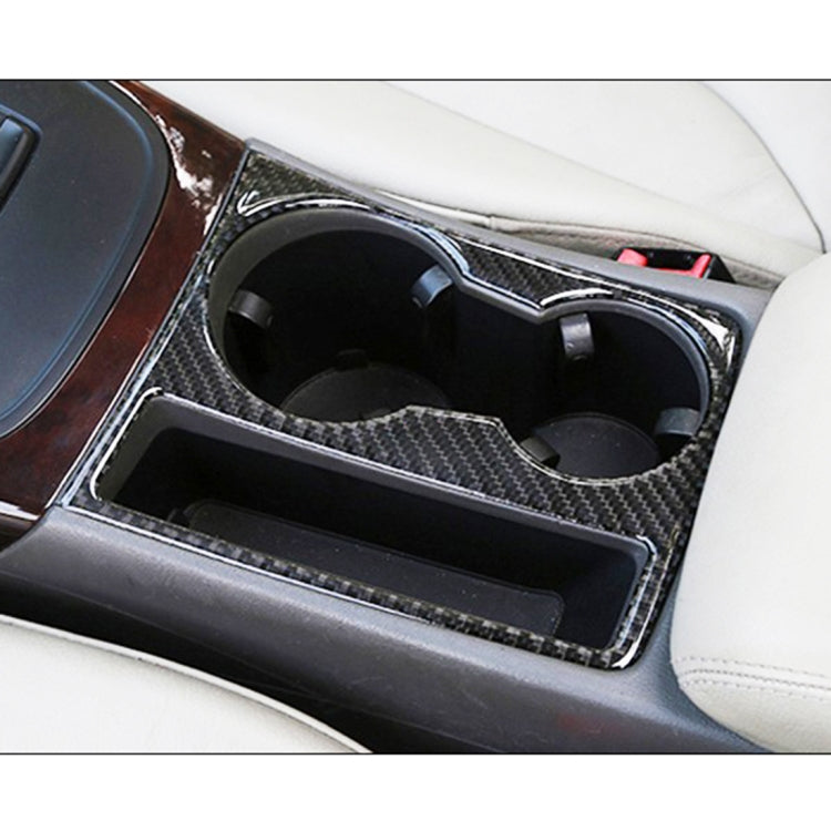 Car Carbon Fiber Water Cup Holder Decorative Sticker for Audi A4L / A5 / Q5 2009-2016, Water Cup Holder