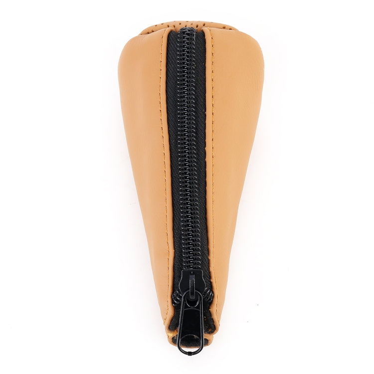 Universal Nonslip Breathable Genuine Leather Car Gear Shift Knob Cover