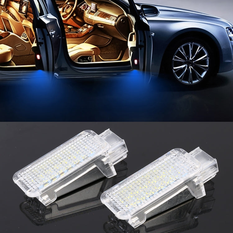 2 PCS LED Car DC 12V 1.5W Door Lights Lamps for Audi / Volkswagen, For Audi / Volkswagen (Red Light), For Audi / Volkswagen (White Light), For Audi / Volkswagen (Blue Light)