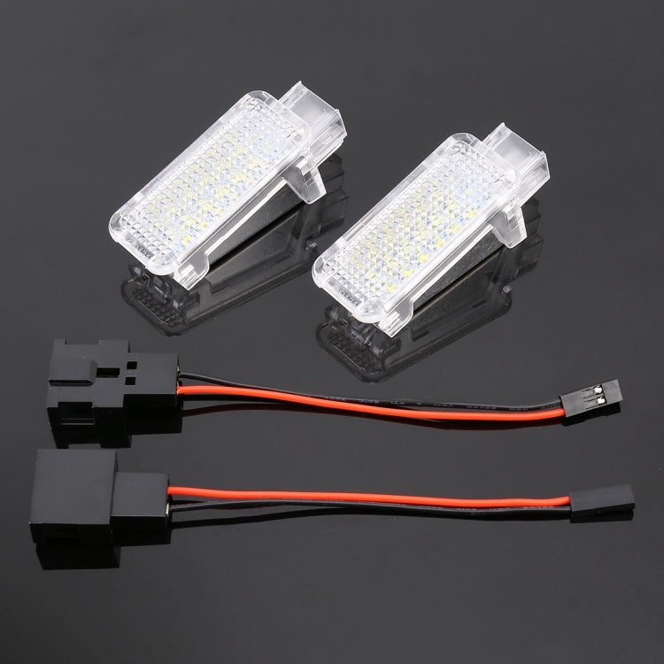2 PCS LED Car DC 12V 1.5W Door Lights Lamps for Audi / Volkswagen, For Audi / Volkswagen (Red Light), For Audi / Volkswagen (White Light), For Audi / Volkswagen (Blue Light)