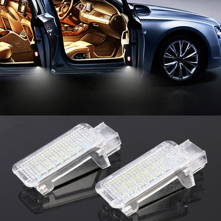 2 PCS LED Car DC 12V 1.5W Door Lights Lamps for Audi / Volkswagen, For Audi / Volkswagen (Red Light), For Audi / Volkswagen (White Light), For Audi / Volkswagen (Blue Light)