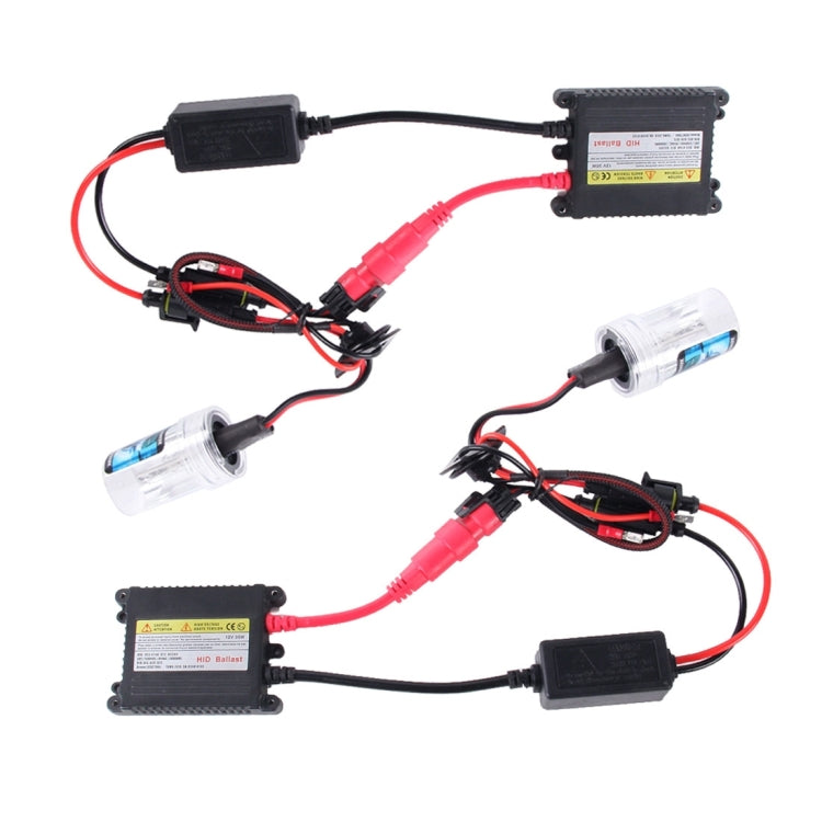 2PCS 35W H8/H11 2800 LM Slim HID Xenon Light with 2 Alloy HID Ballast, High Intensity Discharge Lamp, Color Temperature: 8000K, H8/H11