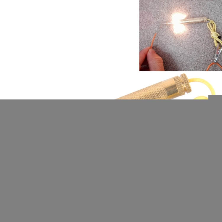 CNJB-85016 Pure Copper Circuit Tester and Electrical Voltage Detector Pen Set With Crocodile Clip 6-24V, Wire Length: 60cm, Pure Copper Circuit Tester