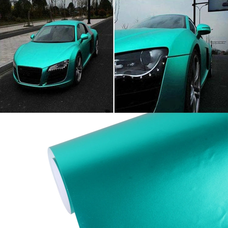 1.52mx 0.5m Ice Blue Metallic Matte Icy Ice Car Decal Wrap Auto Wrapping Vehicle Sticker Motorcycle Sheet Tint Vinyl Air Bubble Free