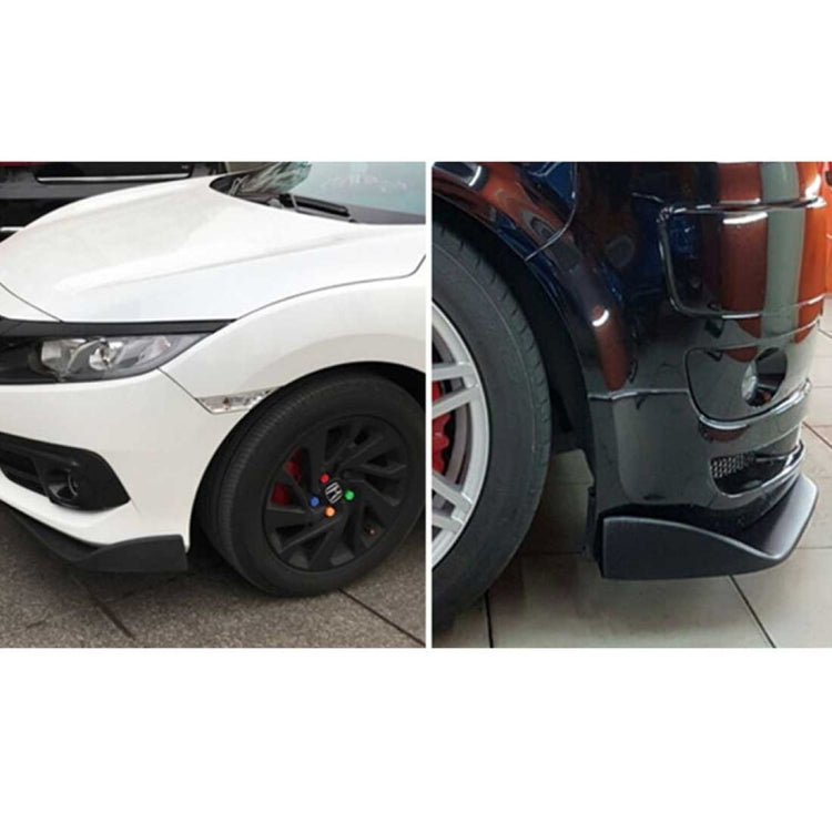 2 PCS Universal Fit Car Front Bumper Spoiler Lip Splitter Diffuser SUV ABS Front Shovel, Length: 62cm, Length: 62cm