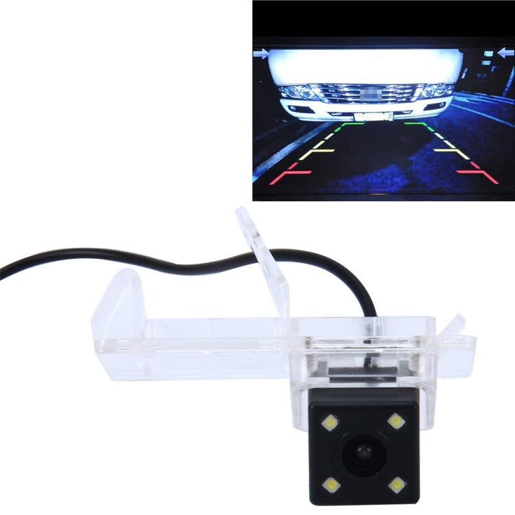 656x492 Effective Pixel NTSC 60HZ CMOS II Waterproof Car Rear View Backup Camera With 4 LED Lamps for Megane 2011 Version, For Megane 2011 Version
