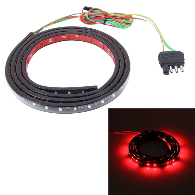 1.5m Pickup Truck 5W White DRL Light + Red Brake Light with 80 SMD-2835-LED Lamps, DC 12-24V, 1.5m with 80 SMD-2835-LED Lamps