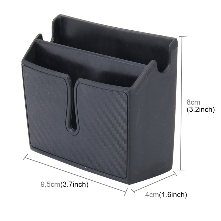 Car EVA Carrying Organizer Storage Double-layer Sticker Bag for Phone Coin Key and Other Small Items(Small Size), Small Size