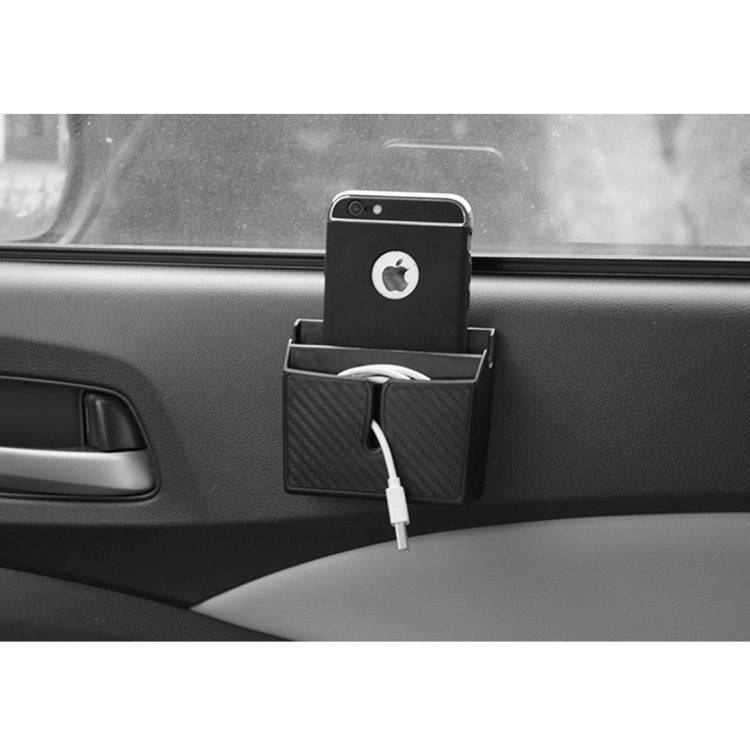 Car EVA Carrying Organizer Storage Double-layer Sticker Bag for Phone Coin Key and Other Small Items(Small Size), Small Size