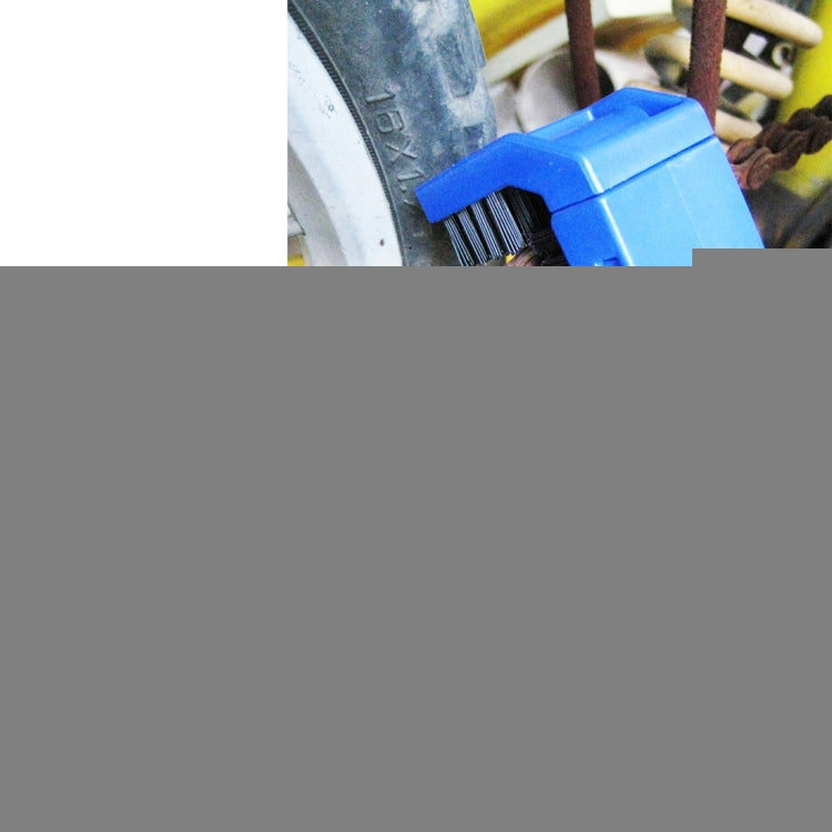 Motorcycle Bike Nylon Chain Cleaning Brush, Blue