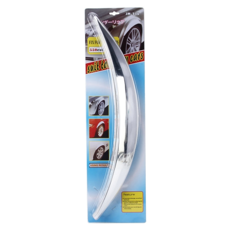 4 PCS Universal Car Auto Plastic Body Bumper Guard Protector Strip Sticker(Silver), JM-330 4 PCS