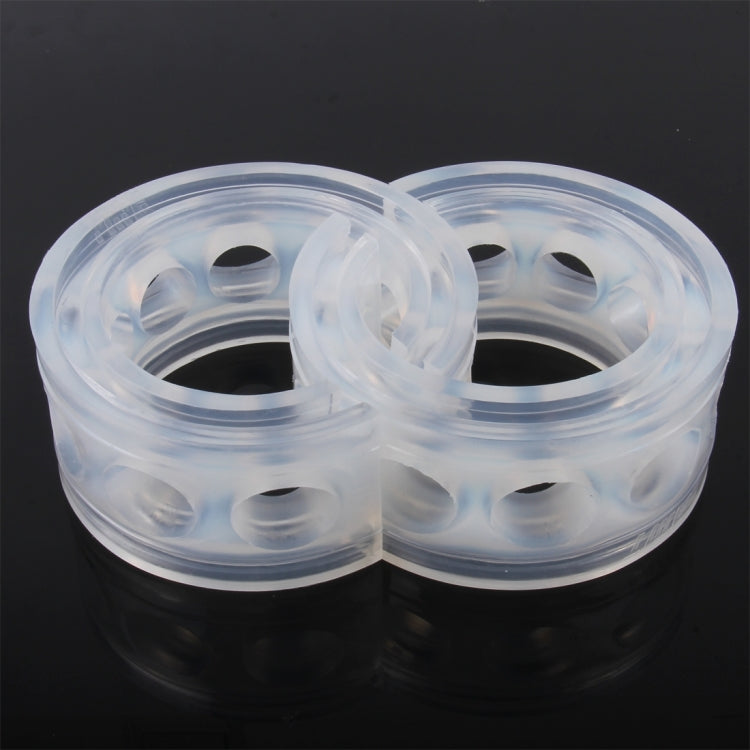 2 PCS Car Auto D Type Shock Absorber Spring Bumper Power Cushion Buffer, Spring Spacing: 22mm, Colloid Height: 43mm, D  Type（Spring Spacing: 22mm, Height: 43mm）