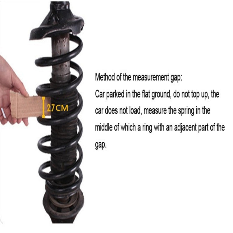 2 PCS Car Auto D Type Shock Absorber Spring Bumper Power Cushion Buffer, Spring Spacing: 22mm, Colloid Height: 43mm, D  Type（Spring Spacing: 22mm, Height: 43mm）