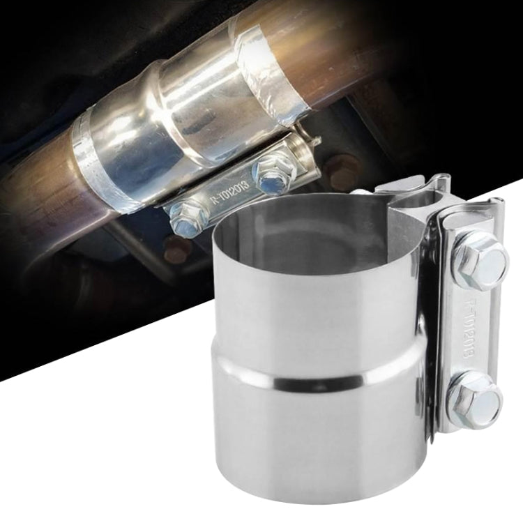 2.25 inch Car Turbo Exhaust Downpipe Stainless Steel Lap Joint Band Clamp, 2.25 inch