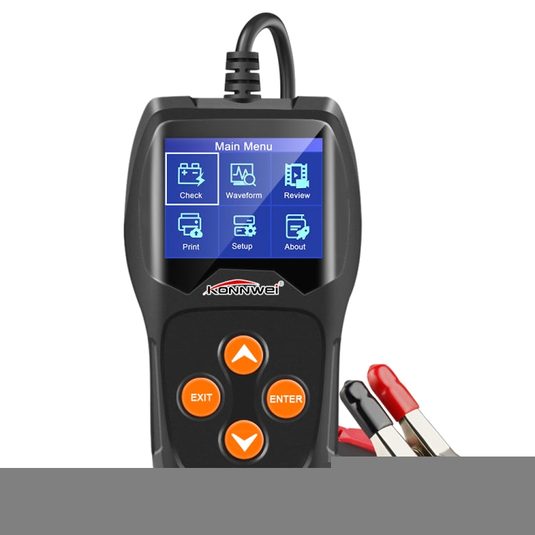 KONNWEI KW600 Auto Battery Analyzer 100 to 2000CCA Car Tester 12V 2.4 inch Digital Color Screen Cranking Charging Car Diagnostic, KW600