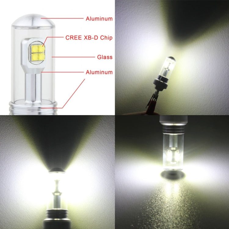 2 PCS  H4 40W 800 LM 6000K 8 CREE LEDs Car Fog Lights, DC 12V, H4
