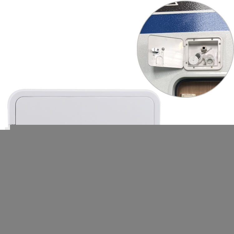 White Water Inlet Integrated Fill Dish Hatch Lock for RV Trailer Camper, A1063