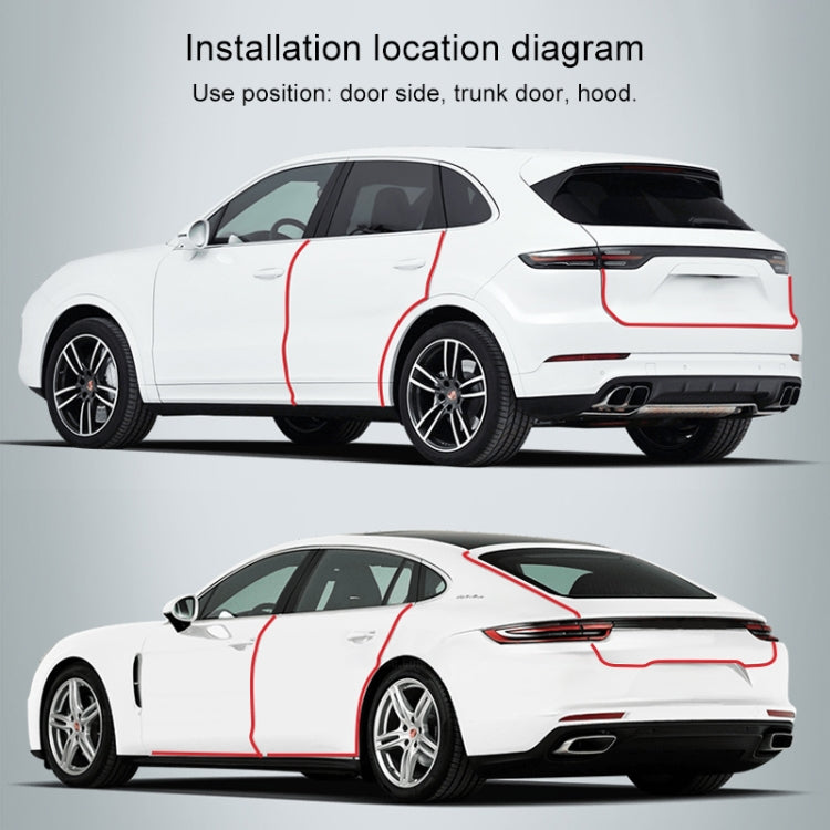 Universal Car Door Invisible Anti-collision Strip Protection Guards Trims Stickers Tape, Size: 10cm x 3m, Size: 10cm x 3m